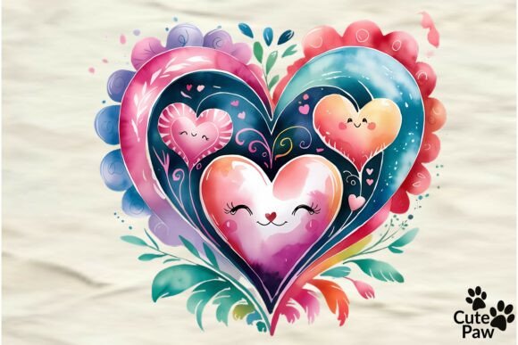 Download ❤️ Cute Watercolor Heart Illustration - Premium Resources